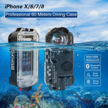 Load image into Gallery viewer, Seafrogs Underwater Housing for iPhone 6/6S/7/7S/8/X/XR/XS with Bluetooth
