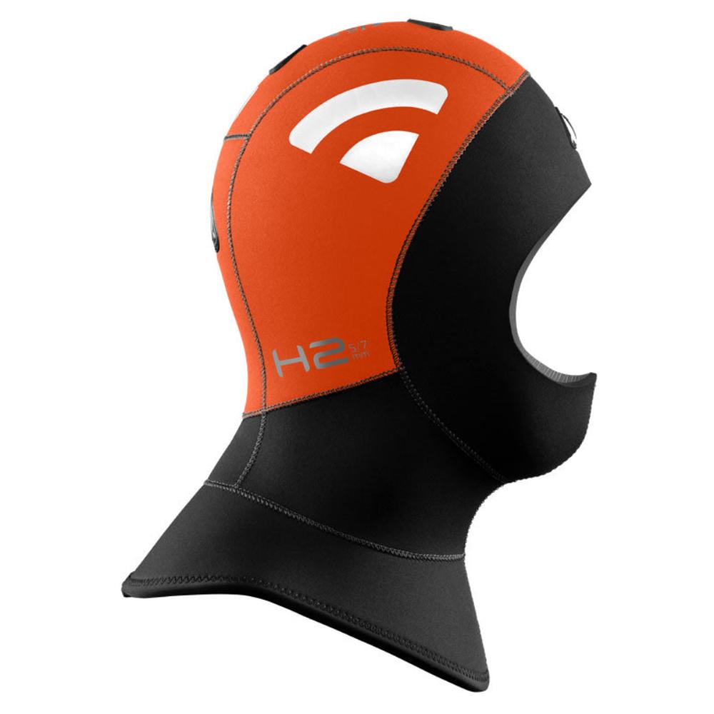 Waterproof H2 High Vis 5/7mm  Bibed Hood -Double Extra Large