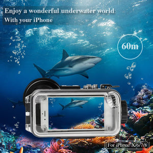 Seafrogs Underwater Housing for iPhone 6/6S/7/7S/8/X/XR/XS with Bluetooth