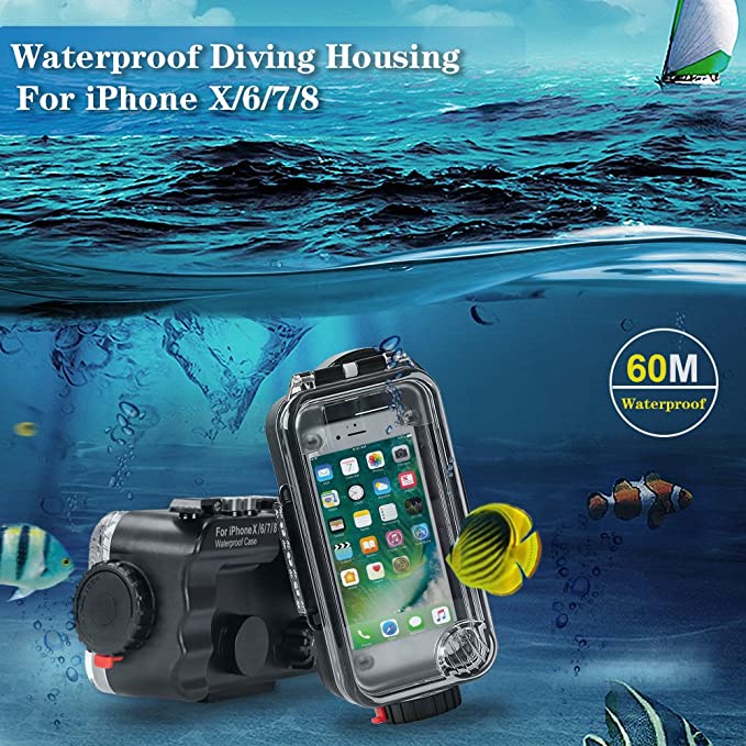 Seafrogs Underwater Housing for iPhone 6/6S/7/7S/8/X/XR/XS with Bluetooth